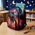 thumbnail image 4 of Xixirimido Fierce Dinosaur Lightning Fire Print 17 Inch Kids Backpacks for Boys Girls Preschool, Kindergarten, Elementary School Backpacks with Multi-pocket Students School Bag, 4 of 8