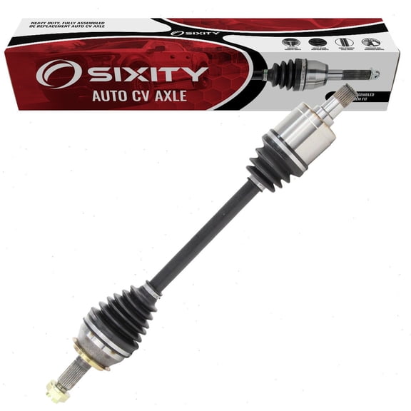 Sixity Front Left CV Axle compatible with Acura TL 3.5L V6 2004-2008 - Driver Side Complete Axle Shaft Assembly