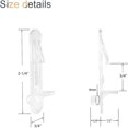 thumbnail image 2 of CUITING Clear Plastic Locking Shelf Support Pegs  Fits 5/16” Diameter Hole  5/8” Shelf  30 Pack, 2 of 6