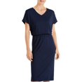 thumbnail image 2 of Hanro Women's The Yoga Lounge Dress, Deep Navy, Large, 2 of 3