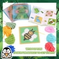 thumbnail image 3 of 10-in-1 Cross Stitch Beginner Kit for Kids, Embroidery Kit Includes 10pcs Plastic Mesh Canvas with Pattern, 15 Yarns, 5 Weaving Needles, 3 of 7