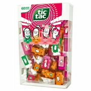Tic Tacs Travels mini packs MDA05 - individual packets - drops - mint - orange - strawberry sweet - strawberry sour - Spender Box with 60 Mini Boxes - bulk candy - mini Tic Tacs with GREAT TASTEA