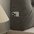 thumbnail image 6 of Eurhowing Bed Wedge Pillow for Headboard, 39"×15.7"×4.7" Adjustable Back Support Cushion for Reading, Corduroy Bed Rest Pillow Gap Filler for Bed, Gray, 6 of 7