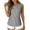 Black, variant on EazyTech Women's Sleeveless Striped Tank Tops – Asymmetric Neckline with Button Details, Casual Summer Top