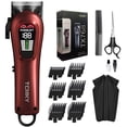 thumbnail image 1 of TCMKY Cortapelos para hombres Cortapelos profesional para hombres Cortapelos de peluquero inalámbricos y con cable para corte y aseo del cabello. Kit de recortador de pelo recargable para el hogar (ro, 1 of 5