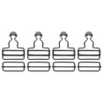 thumbnail image 1 of Unique Bargains Overall Buckles 4 Sets Metal Suspender Replacement Buckles 38mm Gun-black, 1 of 6