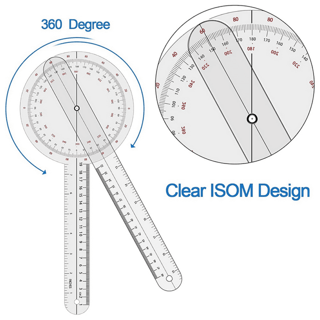 Digital Goniometer 360 Degree, Goniometer Physical Therapy - 12 Inch
