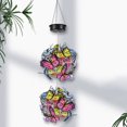 thumbnail image 1 of Hanging Solar Light with Colorful Butterflies Waterproof Roaming Light Hanging Lighted Decorative Solar Butterfly Ball for Garden Patio Porch, 1 of 11