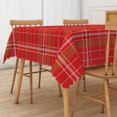 thumbnail image 4 of Duangreer Red Plaid Chritmas Rectangle Tablecloth, Washable Table Cover with Waterproof Wrinkle Resistant for Xmas Party Decoration, 60 x 102 Inch, 4 of 6