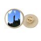 thumbnail image 1 of Pilar noreste de piedra natural Broche de oro metálico circular, 1 of 3