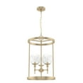 thumbnail image 2 of Hunter - Xidane 3-light Alturas Gold, Medium Size Pendant Light, Dimmable, Mid Century Modern Style, Cylinder Shaped, for Bedrooms, Kitchens, Dining, Living Rooms - 19749, 2 of 6