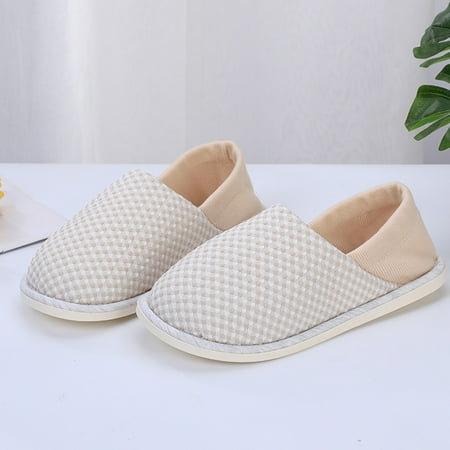 

mtvxesu Summer Slippers for Women Breathable Indoor Home Shoes Cotton Slippers Heel Bag Avert Slip Soft Sole Warmth Slide Sandals Women Beach Shoes Summer Savings Clearance!