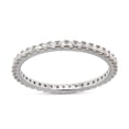 thumbnail image 2 of AFFY 0.50CT Moissanite Diamond Full Eternity Stackable Band Ring For Women in 14K Solid White Gold-5, 2 of 7