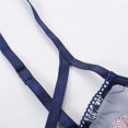 thumbnail image 5 of Gibobby Sujetador De Encaje Para Mujer Conjunto de Lencería de Malla, Elegante Conjunto de Lencería con Bordado de Bloques de Color Ajustable para Mujer para Luna(Azul, G), 5 of 5