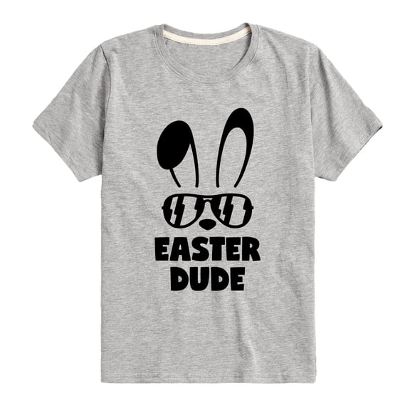 Instant Message - Easter Dude Bunny - Toddler And Youth Short Sleeve Graphic T-Shirt