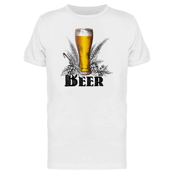 Beer Glass T-Shirt Men -Image by Shutterstock, Male 3X-Large