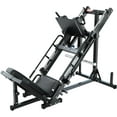 thumbnail image 3 of RitFit Leg Press Hack Squat Machine, Professional Adjustable Leg Press Machine for Home Gym with Linear Bearing and Weight Storage Posts, Full Lower Body Workout, Black, 3 of 10