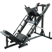 RitFit Leg Press Hack Squat Machine, Professional Adjustable Leg Press Machine for Home Gym with Linear Bearing and Weight Storage Posts, Full Lower Body Workout, Black