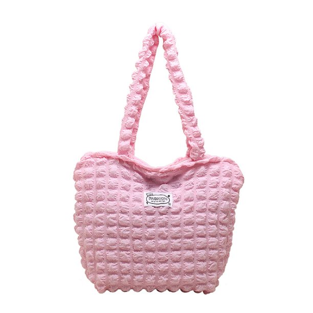 Bolso de hombro para niñas, bolso de mano con cremallera, bolso cruzado, bolso (rosa