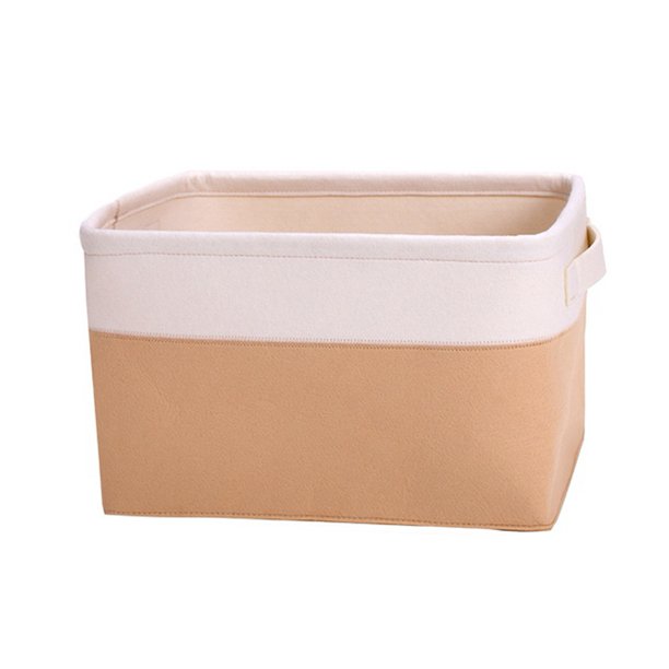 Folding Storage Basket Felt Fabric Storage Boxes Organizer Containers