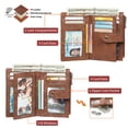 thumbnail image 3 of FALAN MULE Women’s Small Leather Wallet Rfid Blocking Bifold Card Holder with 3 ID Windows, 3 of 6