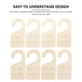 thumbnail image 4 of CHUANK 8 Pcs Kindergarten Classification Board Infant Clothes Hangers Baby Clothes Hanger Child, 4 of 6