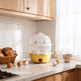 thumbnail image 5 of Double Layer Boiled Eggs Breakfast Maker, 14-Egg Capacity Electric Egg Boiler for Consistent Hard, Medium, Soft Boiled Results, Premium Stainless Steel Build,Compact & User-Friendly Appliance, 5 of 11