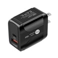 thumbnail image 1 of Cargador de teléfono móvil Viaje de negocios al aire libre Viaje Adaptador de carga USB Cargador rápido de teléfono, Negro, Enchufe de EE. UU. Scienceny EL000416-02, 1 of 2