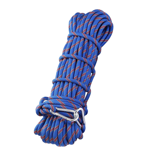 Climbing Rope Craftsmanship Wear-resistant Wire Multiple Length Safety Ropes Knots Solidness Paracord Time Saving Hiking Cord Blue 10m