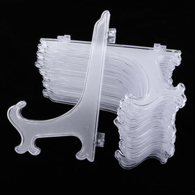 10x caballetes soporte de licencia soportes de exhibición de plástico para licencias decorativas de fotografía para la decoración de hogar perfecl Caballetes Placa Marco Soportes Bricolaje