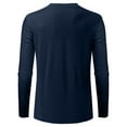 thumbnail image 5 of BJUTIR Mens Long Sleeve T Shirts Long Sleeves V Neck Solid Pullover Casual T Shirt Blouse, 5 of 5