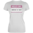 thumbnail image 1 of Halloween Hello I'm Addicted to Tacos Juniors Soft T Shirt, 1 of 1