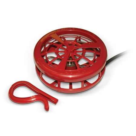 K&H Pet Products Ultimate Stock Tank Deicer w/ Cord Clip Red 250 Watts