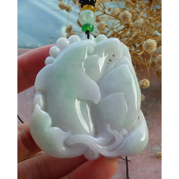 Green Jade pendant Necklace 675670 TN