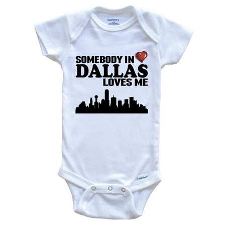 

Somebody In Dallas Loves Me Baby Bodysuit