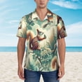 thumbnail image 4 of Lsque Forest squirrel surreal pattern Hawaiian Shirt for Men, Unisex Summer Beach Casual Short Sleeve Button Down Shirts-Medium, 4 of 9