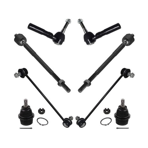 Front Ball Joint Sway Bar Link Tie Rod End Kit - Compatible with 2007 - 2010 Chrysler Sebring 2008 2009