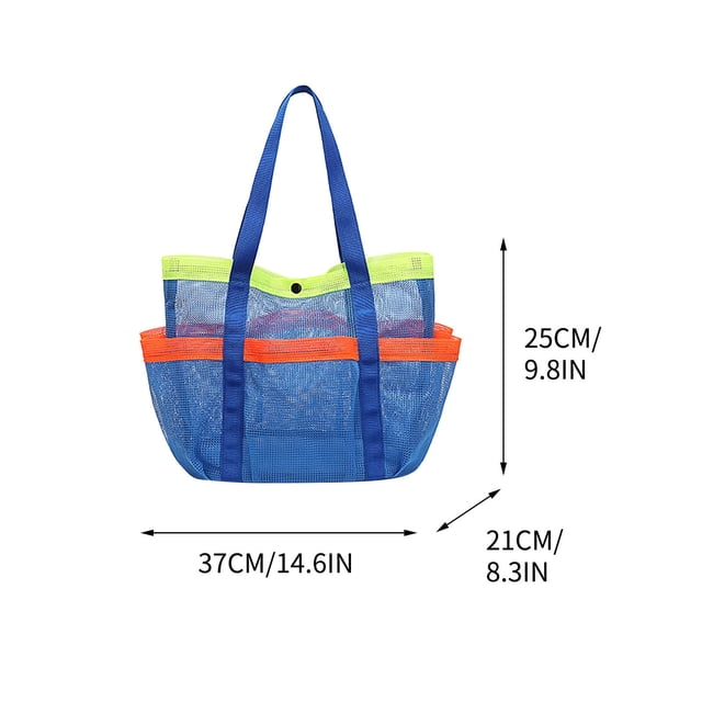 Sac de Natation Portable Grande Capacité Multi-Poches Filet Centrifuge de Plage Filet de Rangement