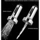 thumbnail image 3 of Cabezal de rociado retráctil desplegable para fregadero de cocina, función dual de flujo y rociado, cabezal de grifo de repuesto cromado de fácil instalación para conector G1/2, 3 of 5