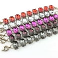 thumbnail image 3 of Christmas Gift Bracelets Bangles Glass Crystal Oval Shaped Statement Bracelet, 3 of 9