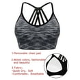 thumbnail image 7 of FUTATA 1-3 Pack Sports Bras For Women Longline Padded Bras Criss-Cross Back Yoga Bras Medium Support Impact Workout Running Bras Crop Tops, 7 of 7