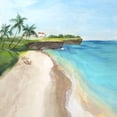 thumbnail image 3 of Isabelle Z 12x12 Black Modern Framed Museum Art Print Titled - Summer Beach Walk, 3 of 5
