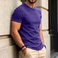 thumbnail image 3 of Dresfit Mens Shirts Crew Neck Short Sleeve Workout Shirts 2026 Summer Cooling Gym Basic Tees Muscle Fit Big and Tall Lightweight T Shirts S, 3 of 5