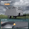 thumbnail image 5 of Teardrop Travel Trailer Cover 12'-15' RV Cover 7 Layers Top Heavy Duty Camper Cover Waterproof, Camping Trailer Cover with Windproof Strap for R-Pod Trailers, Clamshell Trailers, 5 of 6