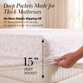 thumbnail image 3 of Southshore Fine Linens Willow Grove Taupe Botanical Leaf Sheet Set, Ultra Soft Brushed Microfiber, 15 Inch Deep Pocket, 4 PCS, 1 Flat Sheet, 1 Fitted Sheet and 2 King Pillowcases, California King, 3 of 9