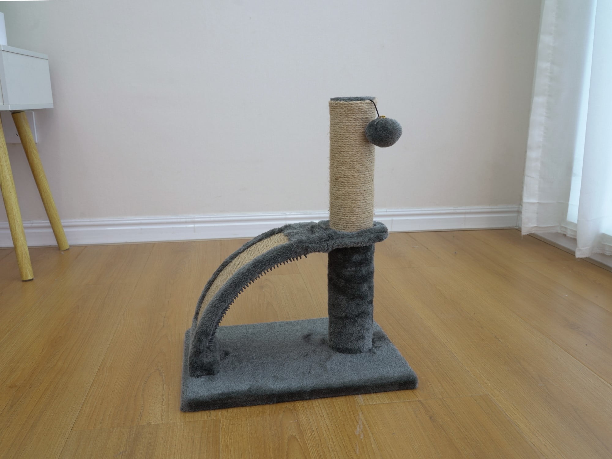 Vibrant Life 2-in-1 Cat Scratching Post, Dark Gray