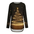 thumbnail image 4 of Winter Saving Talove Long Sleeve Shirts for Women Graphic Printed Sweatshirt Women Fall Clothes Fall Winter Tunic Tops Blouses Womens Tops Long Sleeve Dressy Christmas Shirts, 4 of 5