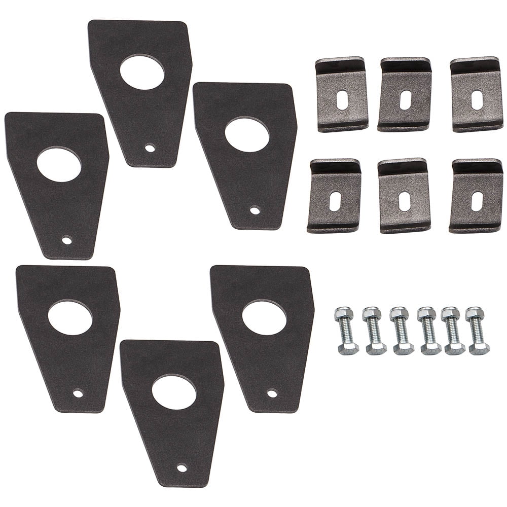 MaXpeedingrods 6Pcs 6 Inch Universal Car Roof Rack Gutter Mount Kit Weld On Roof Rack Gutter Mounts Fullwidth Gutter for Universal Car