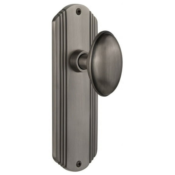 Nostalgic Warehouse Dechom_Prv_238_Nk Vintage Homestead Solid Brass Oval Privacy Door Knob