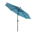 thumbnail image 5 of Iwicker 9Ft Patio Umbrella Sunbrella Outdoor Aluminum Market Umbrella with Crank and Push Button Tilt, Blue Stripe, 5 of 9